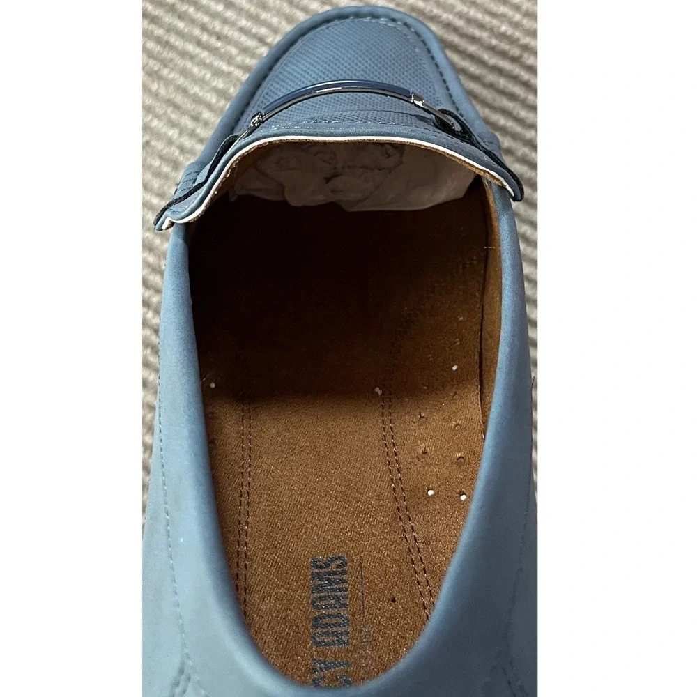 Stacy Adams Colton Navy Marine Blue Bit Driving Loafers Mens 12 M Preppy